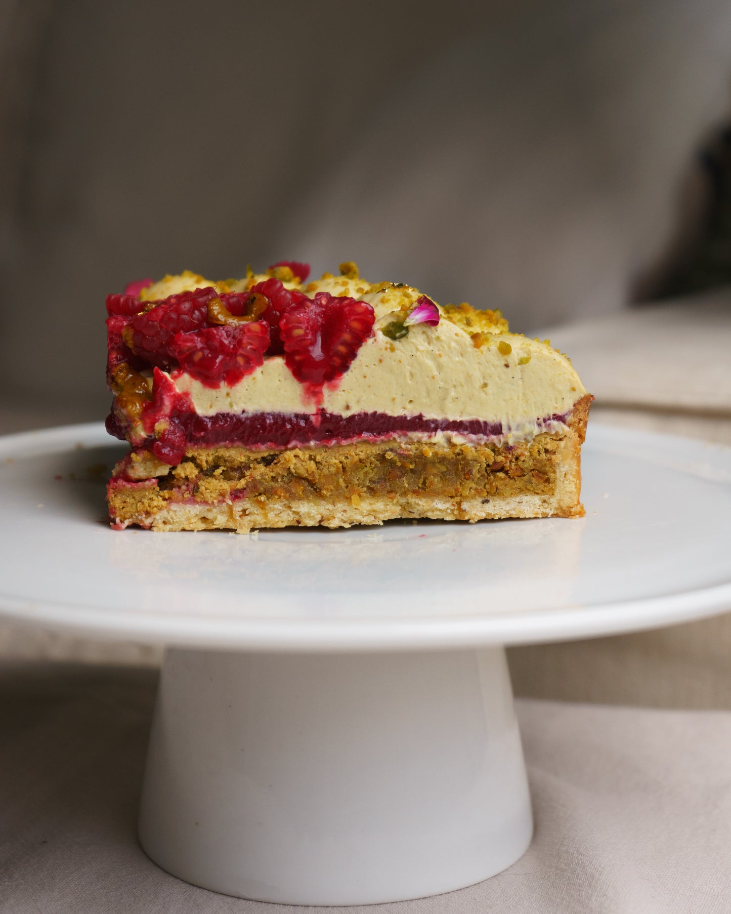 Tarte Framboise Pistache
