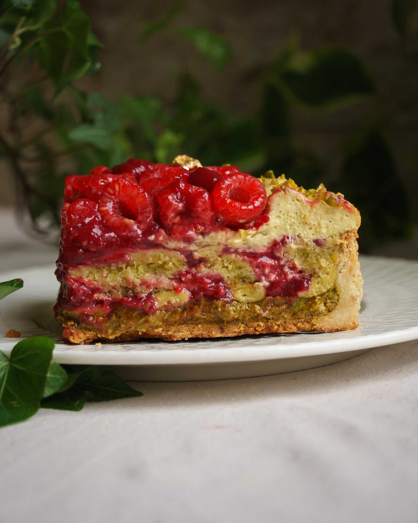 Tarte Framboise Pistache