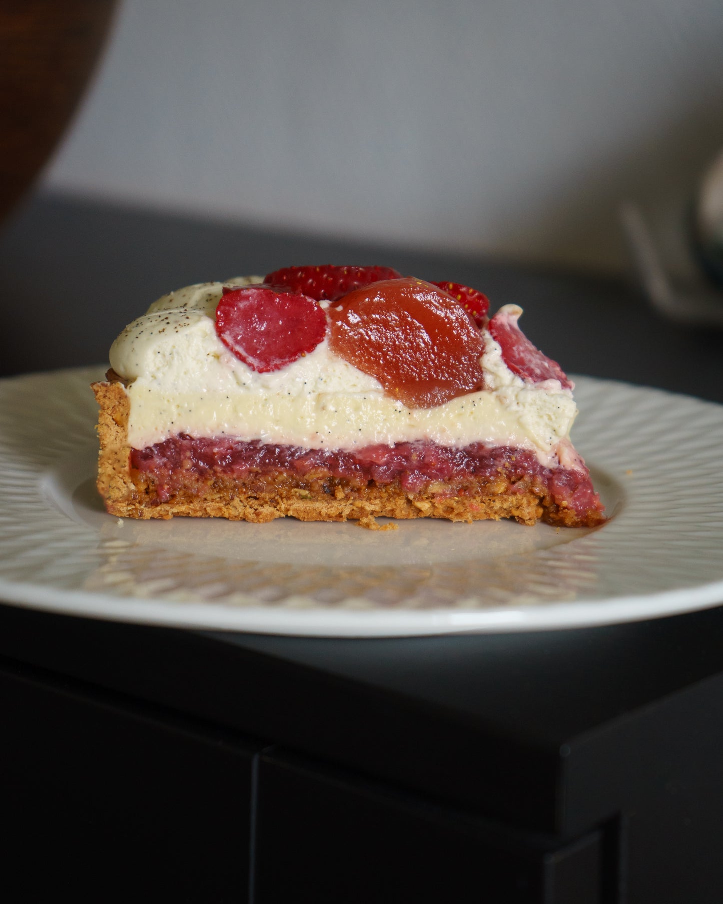 Tarte Fraises /Vanille /Amandes