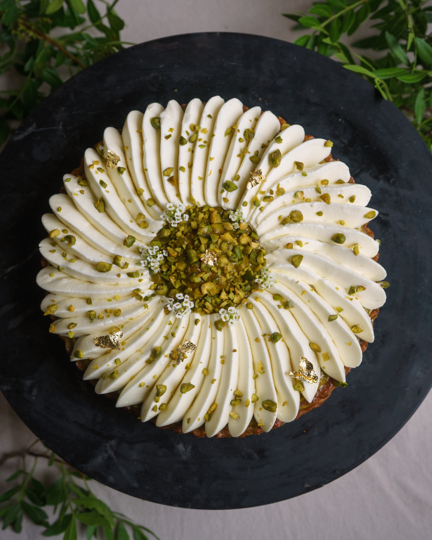 Tarte Pistache / Fleur d’oranger