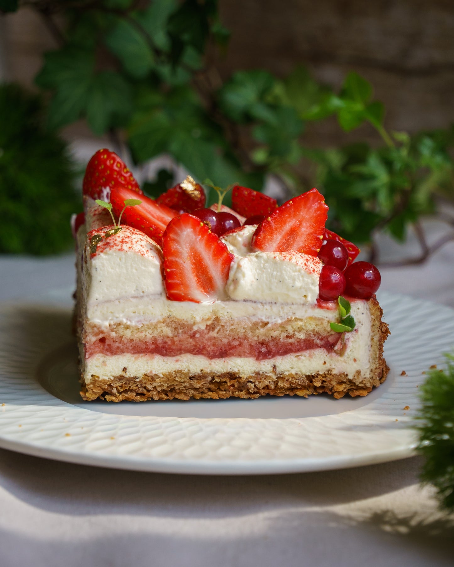 Tarte tiramisu fraise