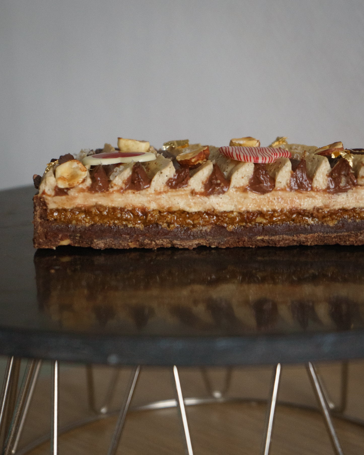 Tarte chocolat / praliné noisettes du Piémont