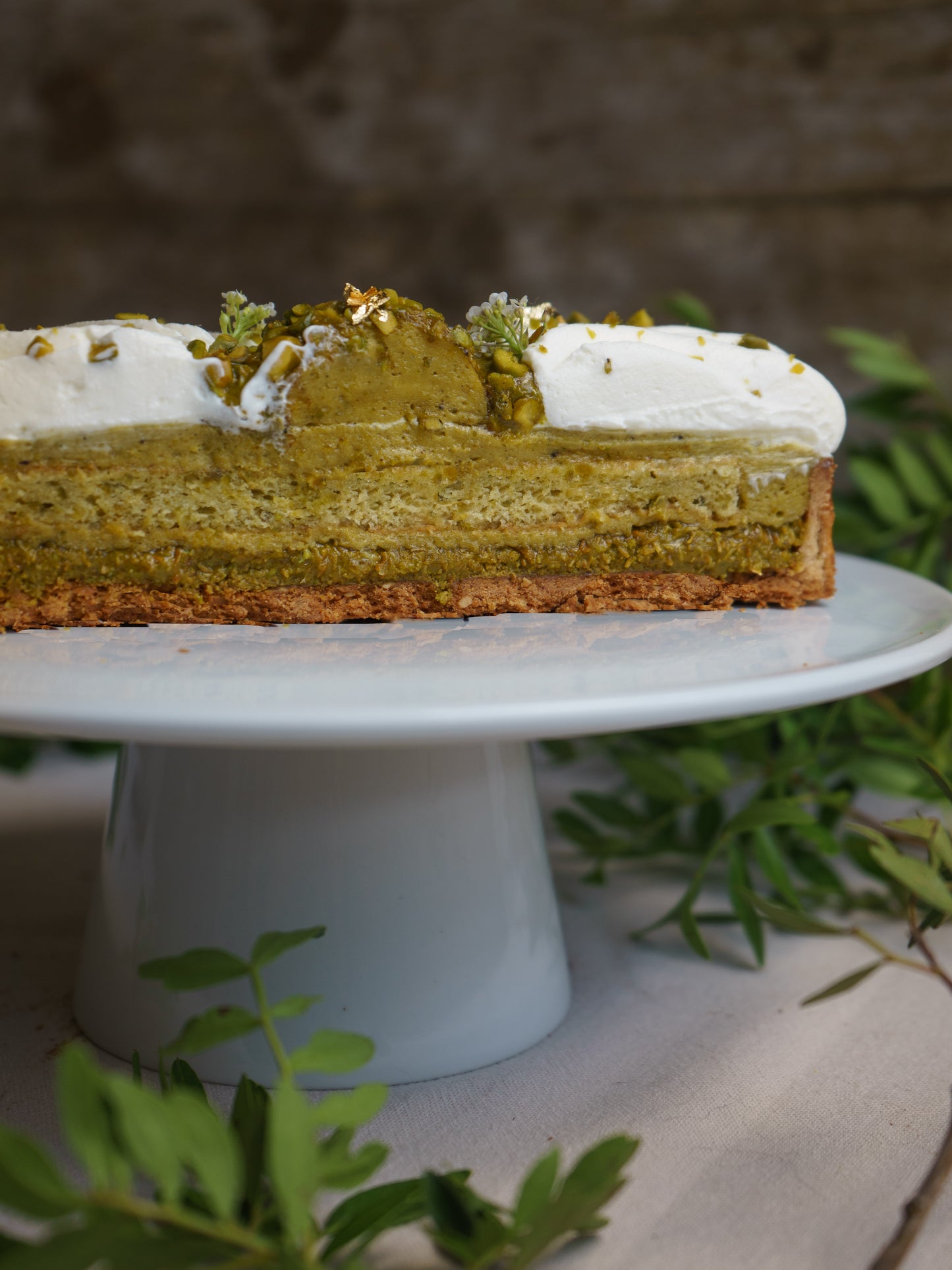 Tarte Pistache / Fleur d’oranger