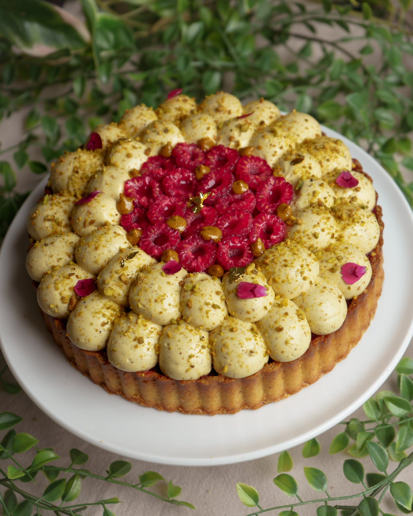Tarte Framboise Pistache