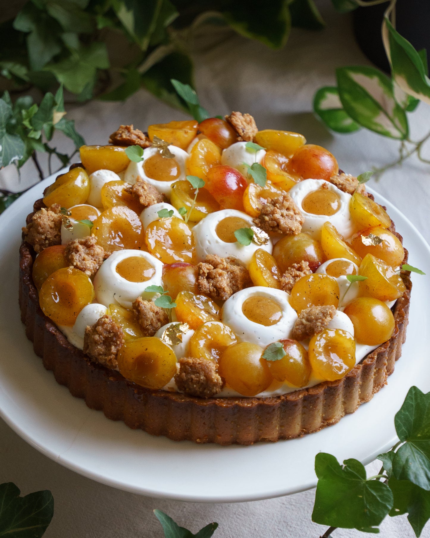 Tarte mirabelle/ Yaourt Grec