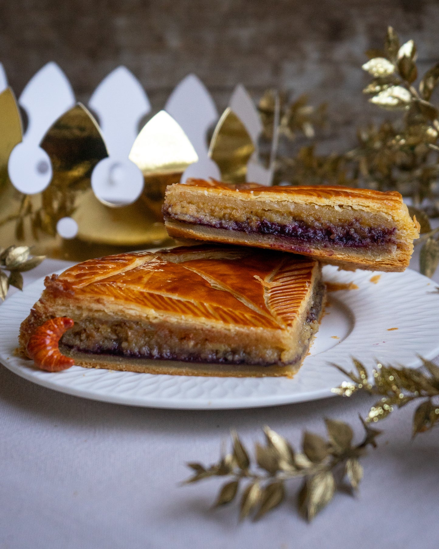 Galette frangipane amande et myrtille