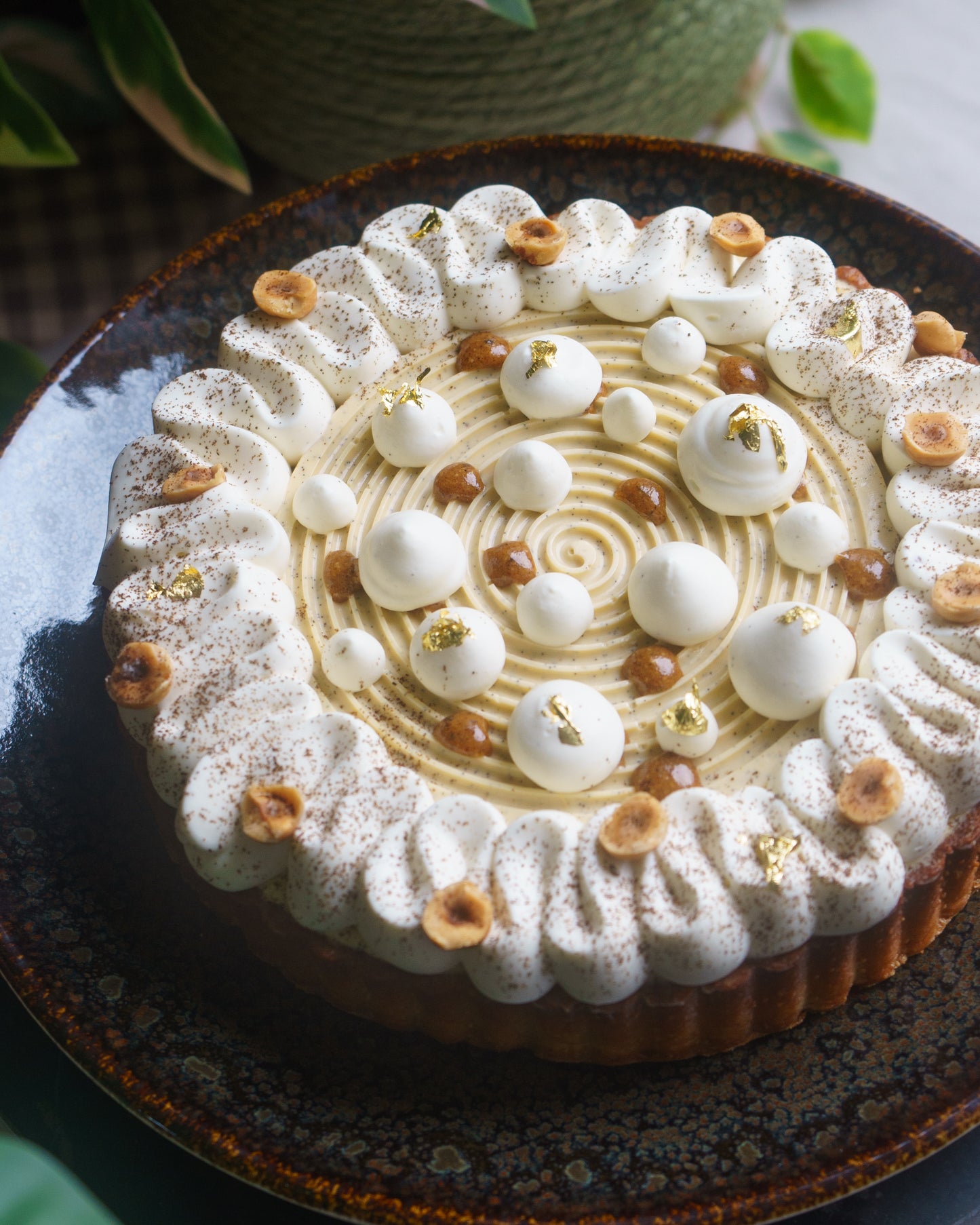 Tarte Vanille Caramel Praliné