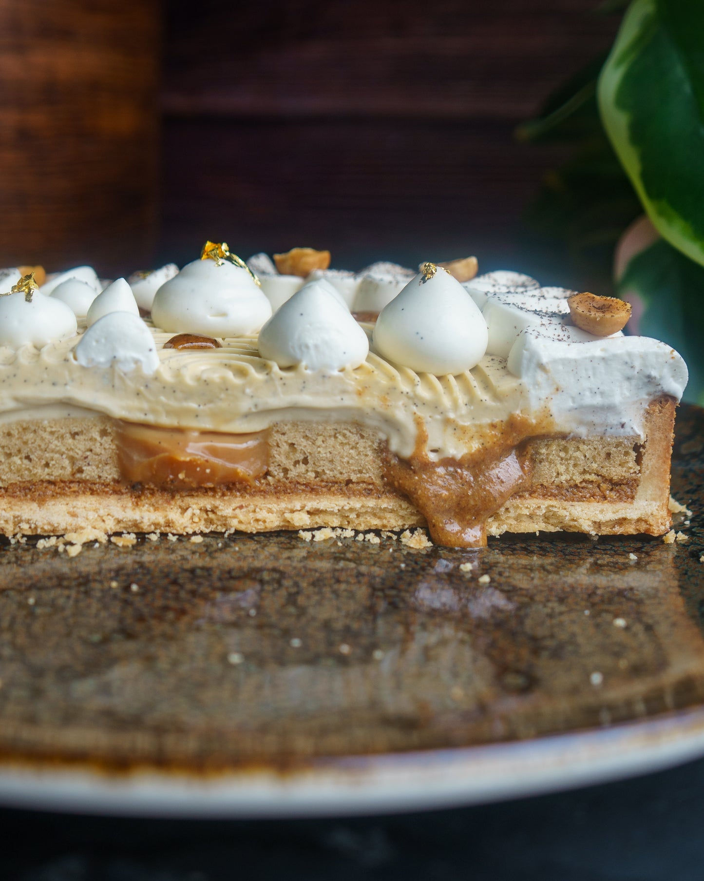 Tarte Vanille Caramel Praliné